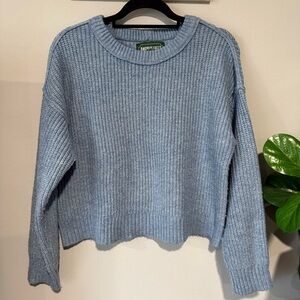AMERICAN EAGLE CROP RIBBED KNIT LONG SLEEVE PULLOVER SWEATER SIZE M